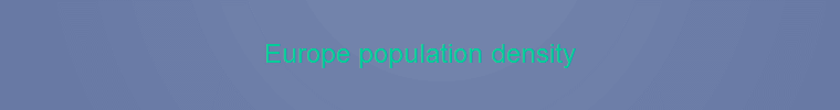 Europe population density